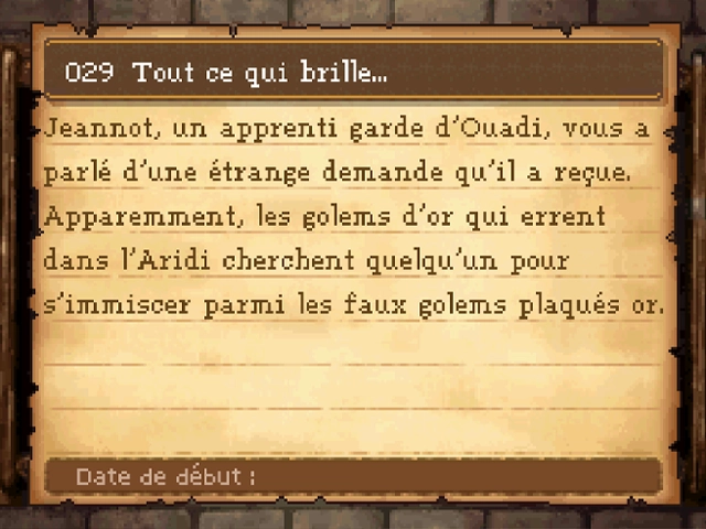 Quête : Tout ce qui brille...